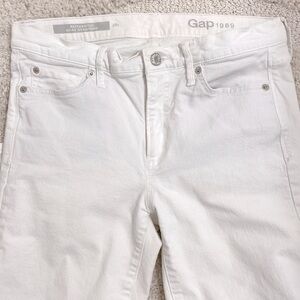 Gap 1969 Jeans Authentic Real Straight Jeans White 28R